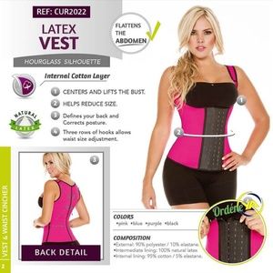 SCULPTING LATEX OPEN BUST VEST